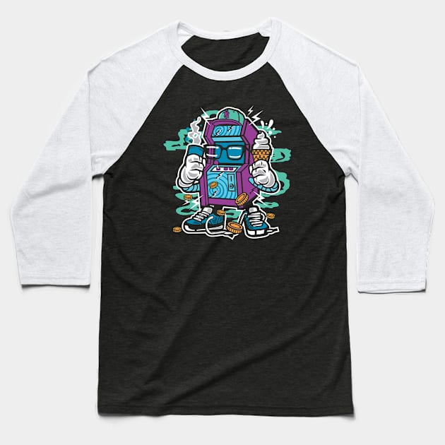 Game Machine Baseball T-Shirt by MisfitInVisual